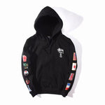 Designer Hoodie Flags Printed World